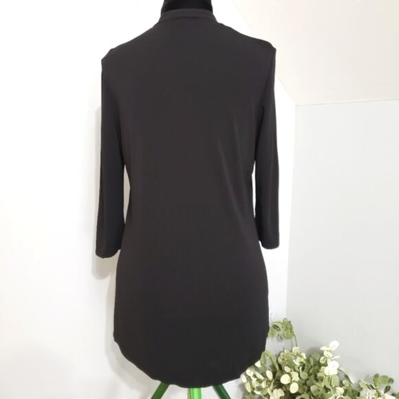 Talbots Petites 3/4 Sleeve Button Front Long Line Cardigan Sweater PM - Picture 4 of 7